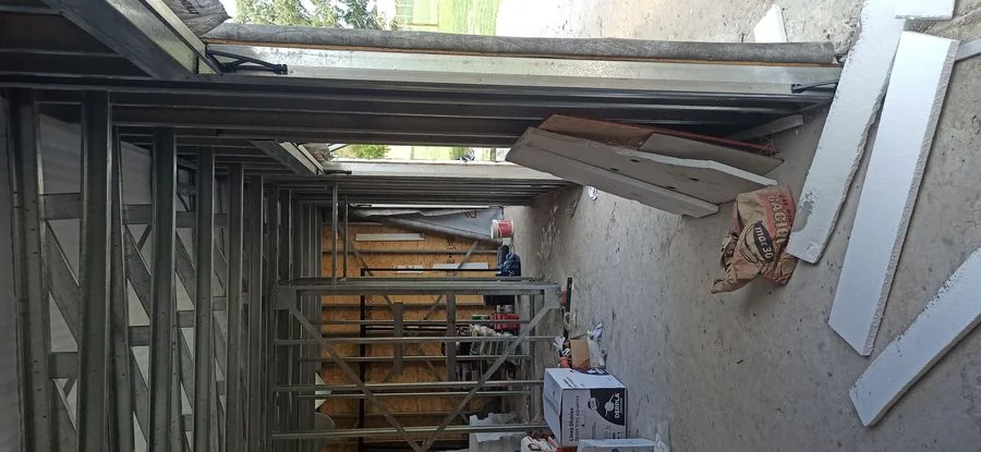 Interior Steel Frame en obra